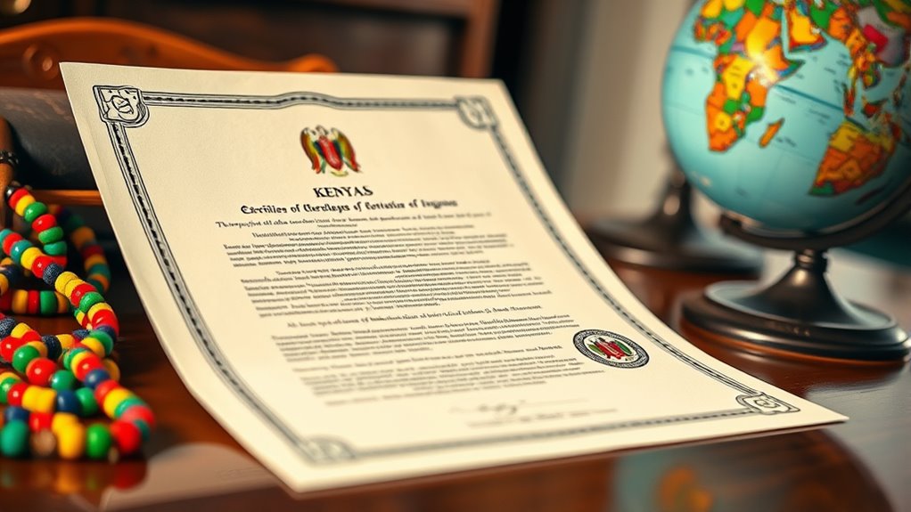 kenya certified marriage translation