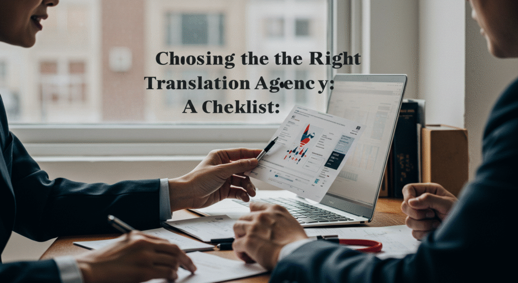 Choosing the Right Translation Agency: A Checklist