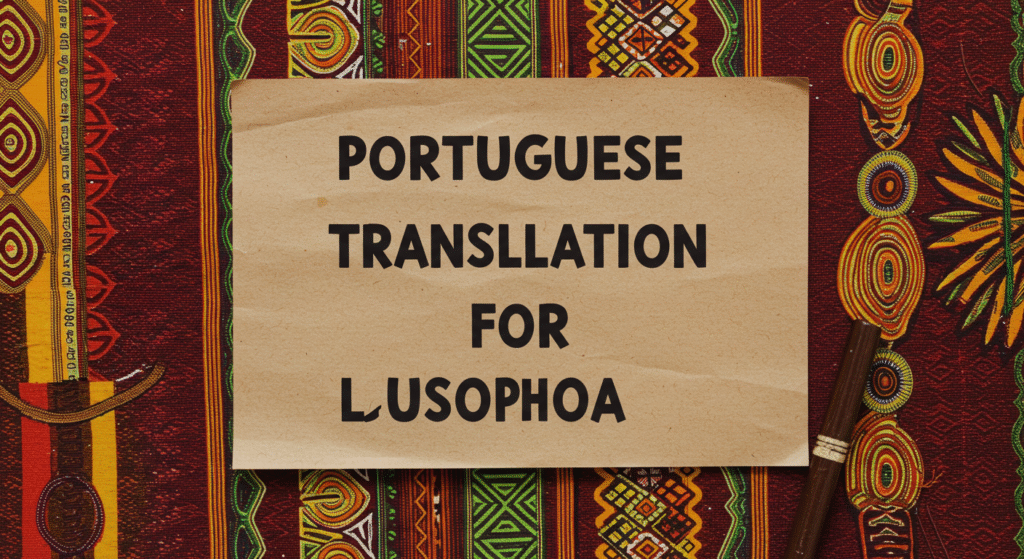 Portuguese Translation for Lusophone Africa