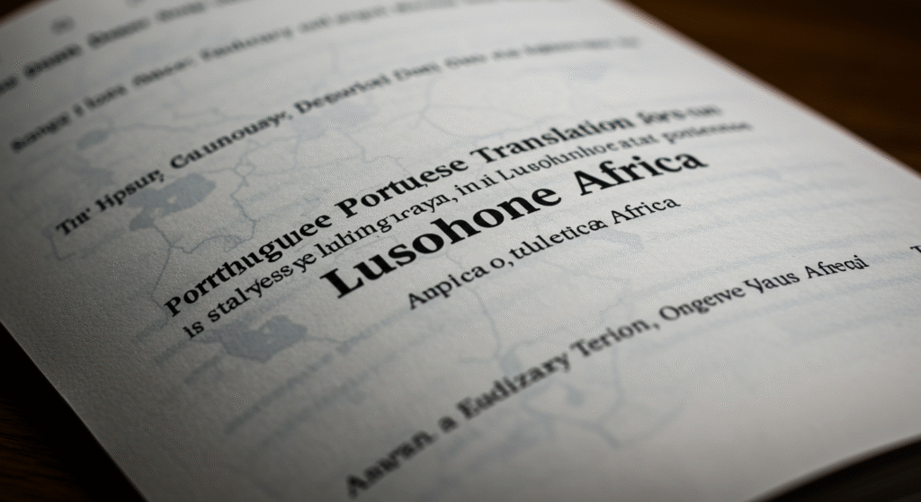 Portuguese Translation for Lusophone Africa