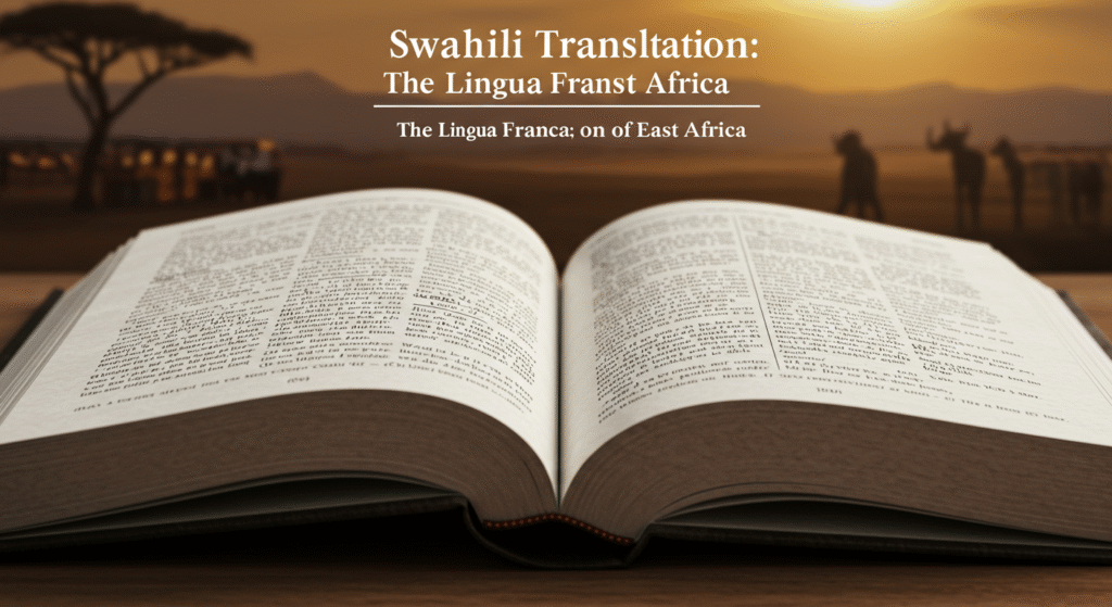 Swahili Translation: The Lingua Franca of East Africa