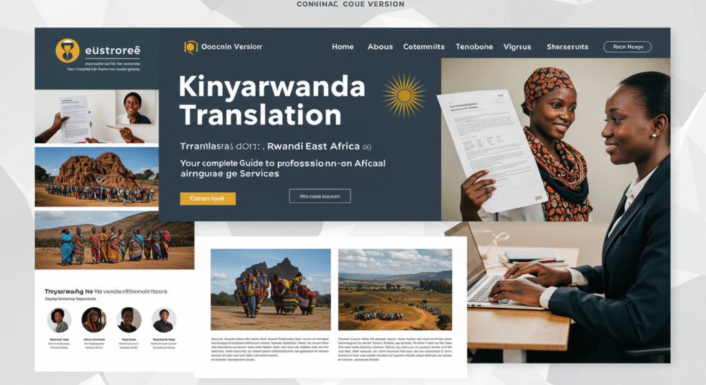 Kinyarwanda Translation: Rwanda and East Africa - Your Complete Guide to Professional Language Services