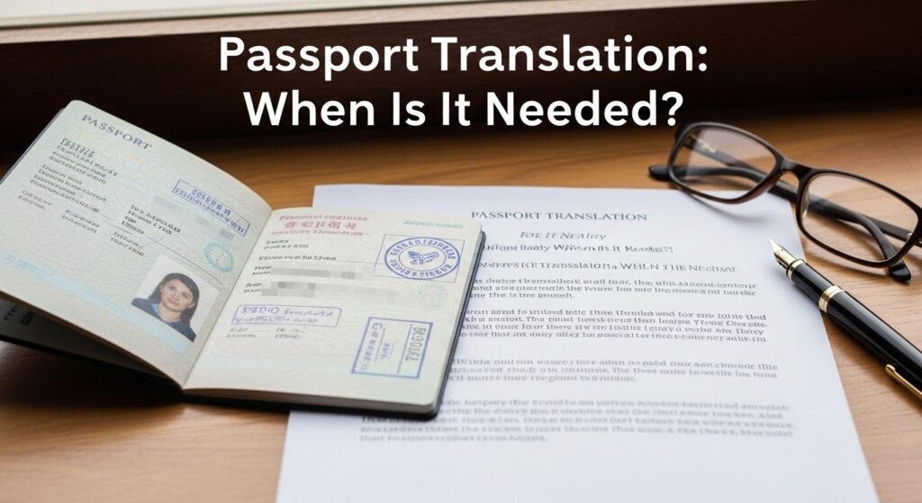 Passport Translation | When Is It Needed and Why It Matters